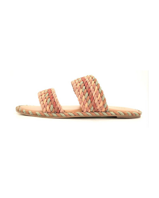 SAVOY-2 -VINTAGE MULTI vegan rope double banded slide