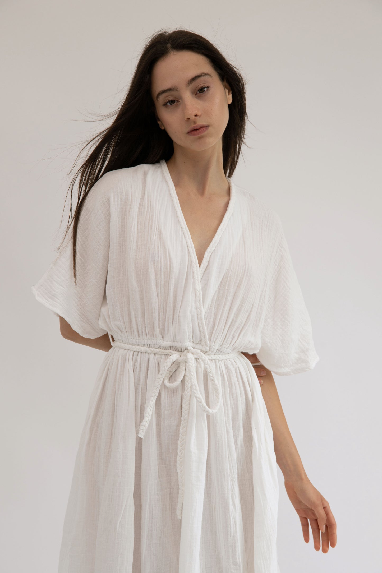 CHLOE - WHITE BRAIDED DRESS