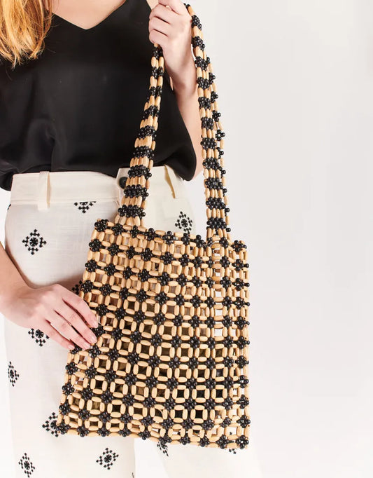 NORA BEADED TOTE