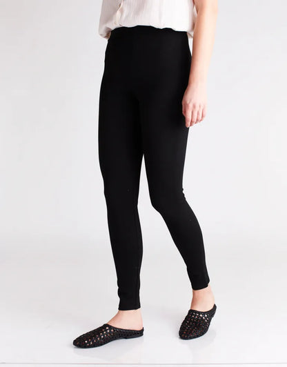 SHANTI - BLACK handwoven leather mule