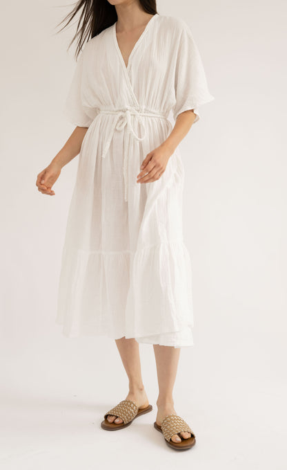 CHLOE - WHITE BRAIDED DRESS