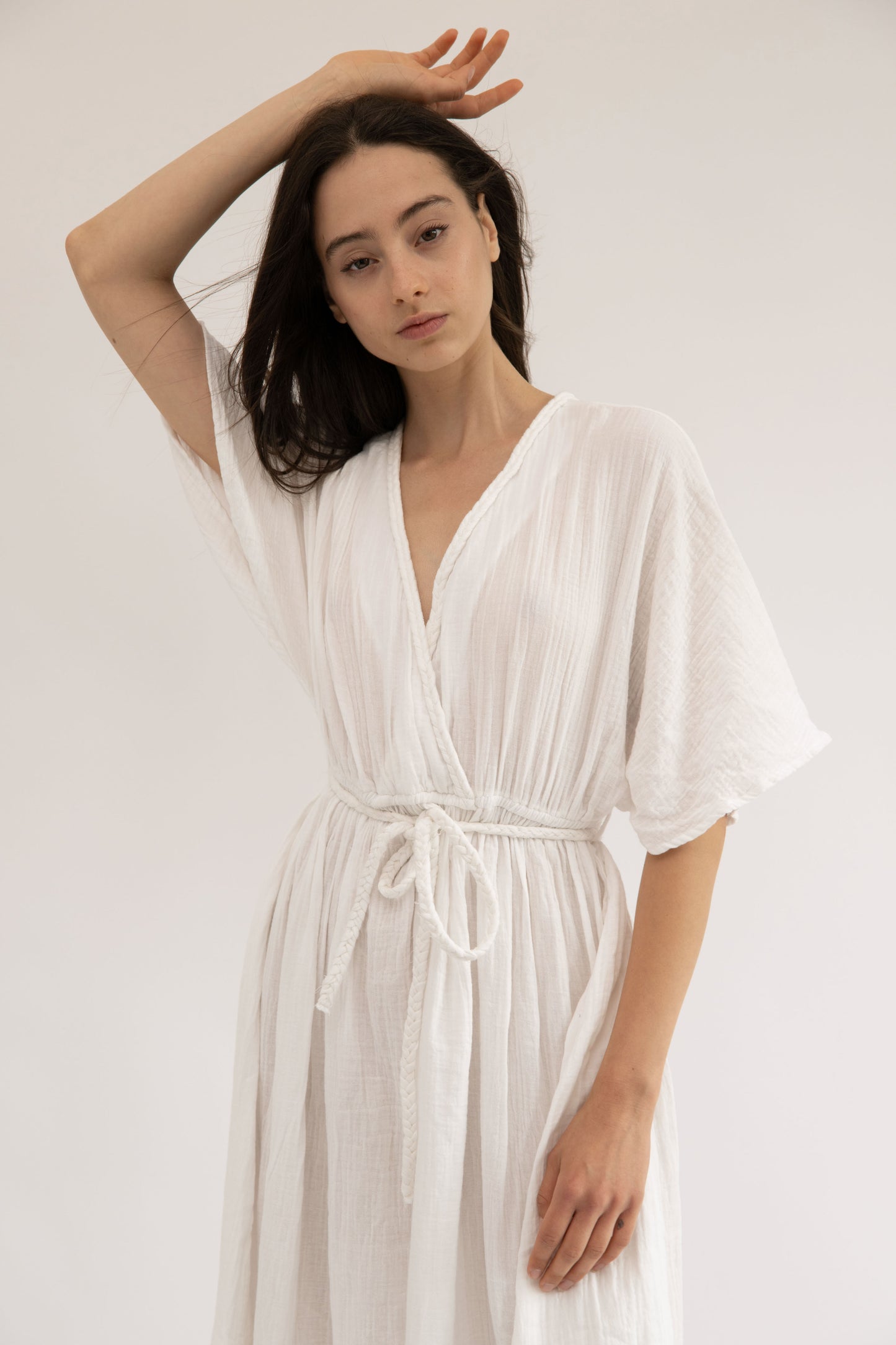 CHLOE - WHITE BRAIDED DRESS