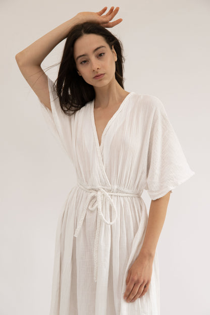 CHLOE - WHITE BRAIDED DRESS