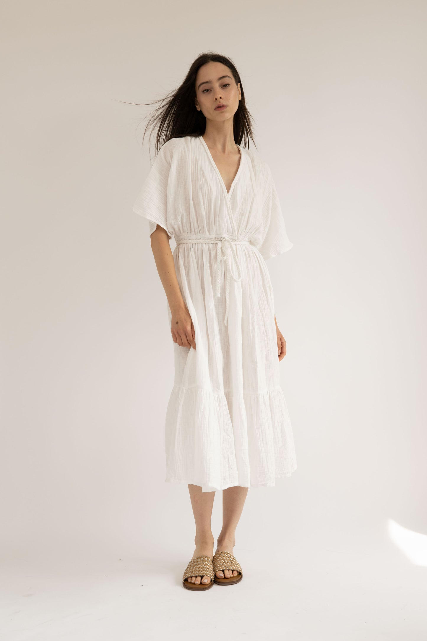 CHLOE - WHITE BRAIDED DRESS