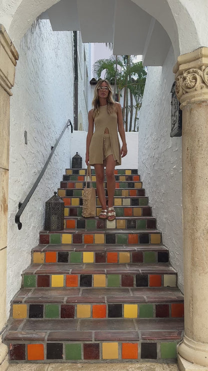 ISLA JUTE SEASHELL TOTE