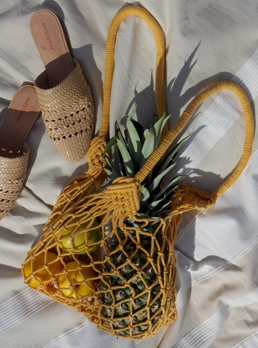 HUDSON FARMERS MARKET TOTE - MUSTARD