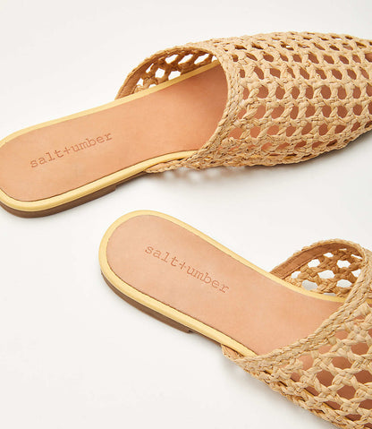 RAFFA - NATURAL SEAGRASS natural seagrass woven mule