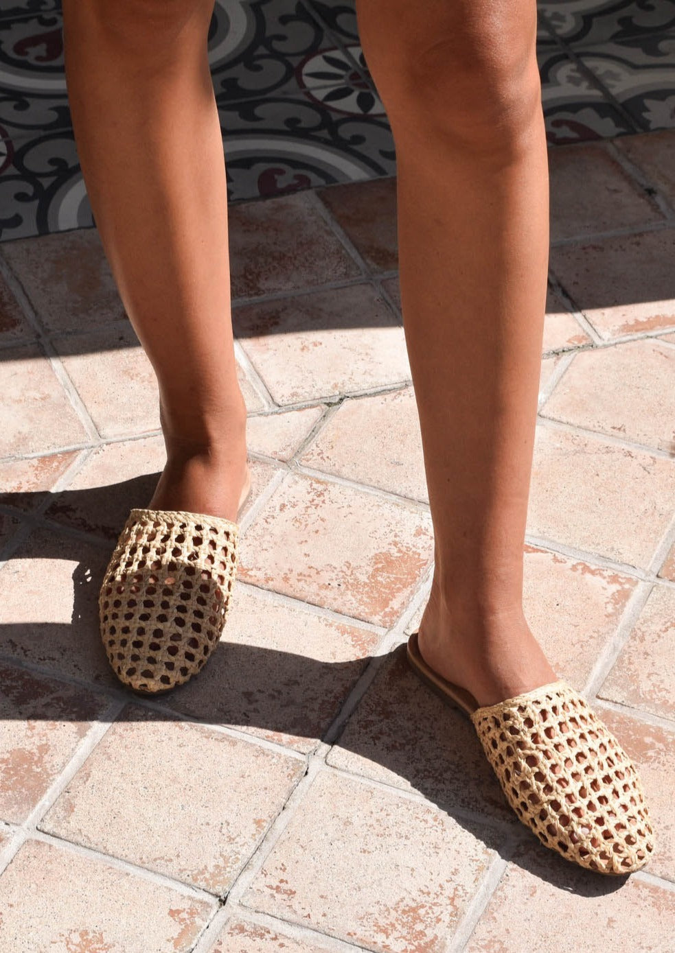 RAFFA - NATURAL SEAGRASS natural seagrass woven mule